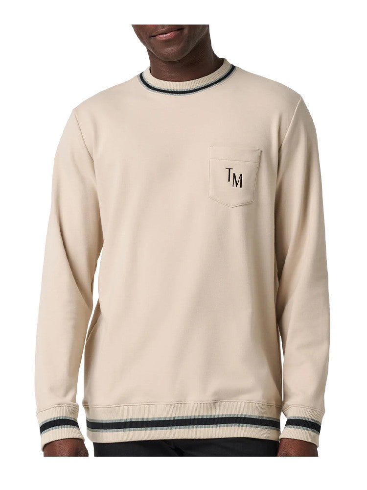 TravisMathew Cloud Precision Crew - Italian Sand