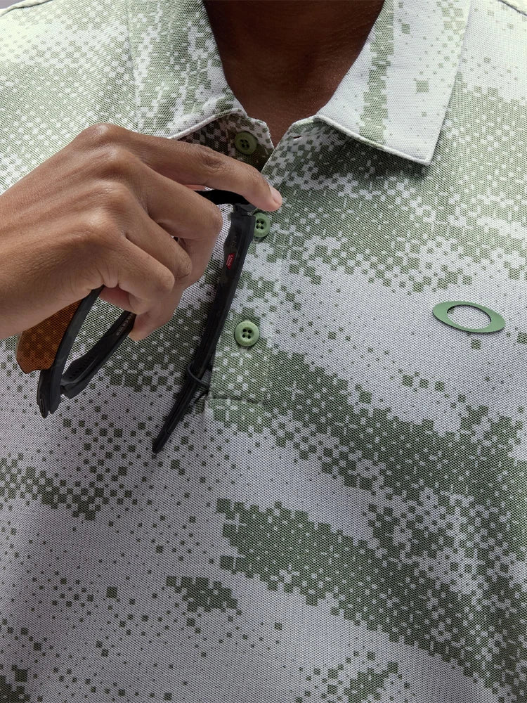 Oakley Digital Bark Polo - Faded Green