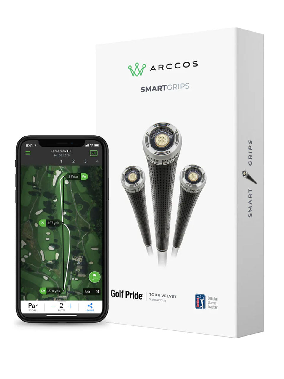 Arccos x Golf Pride Tour Velvet Smart Grips Set