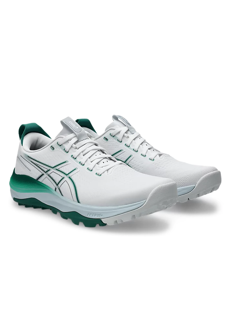 Asics Gel Kayano Ace 3 Golf Shoes - White/Jasper Green