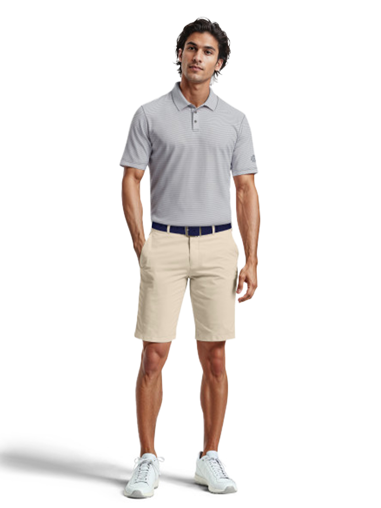 Ben Hogan Fine Line Stripe Polo Shirt - Tradewinds