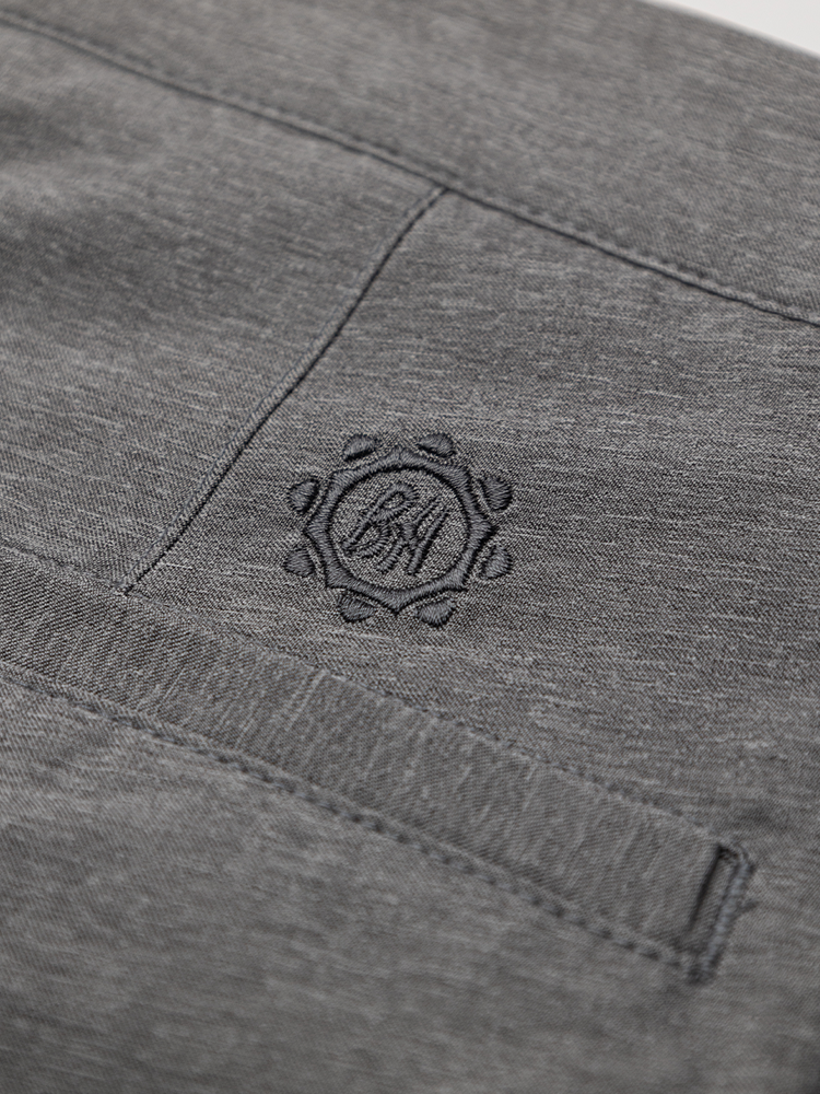 Ben Hogan Performance Flat Front 8-Inch Golf Short - Dark Heather Grey