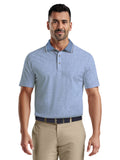 Ben Hogan Textured Botanical Polo Shirt - Ashleigh Blue