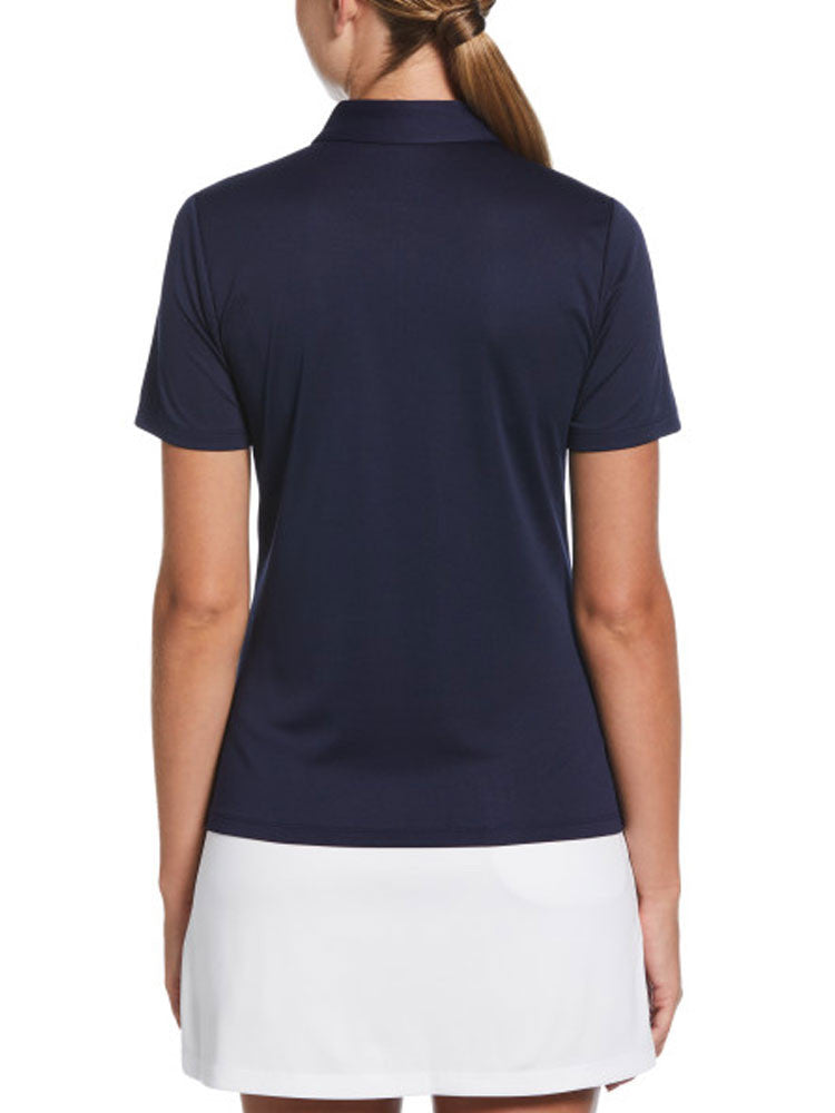 Ben Hogan Women's Solid Ventilation Polo - Peacoat