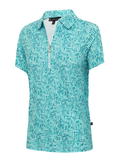 Birdee Sport Womens Gemstone Short Sleeve Top - Aqua