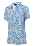Birdee Sport Womens Gemstone Short Sleeve Top - Blue