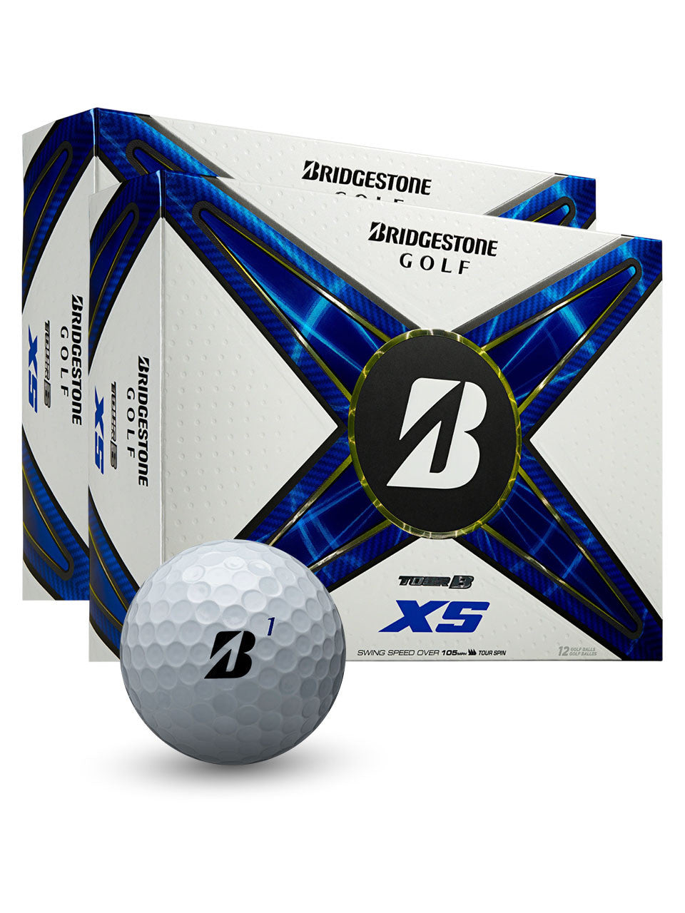 Bridgestone TOUR B XS 2024 Golf Balls - 2 Dozen White