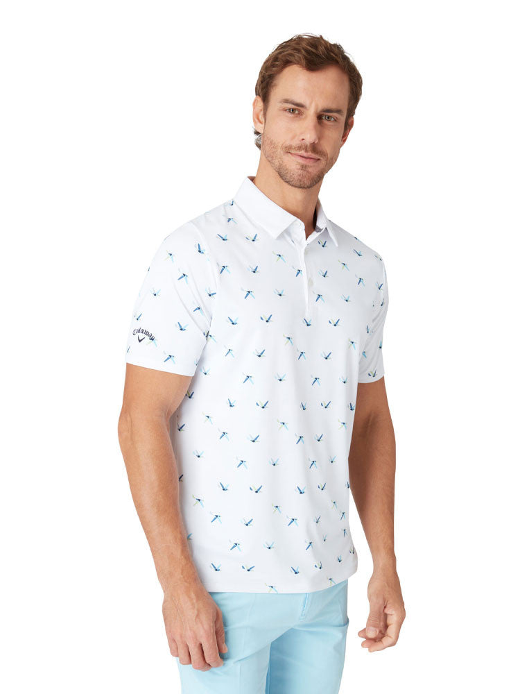 Callaway All Over Birdie Polo - Bright White