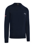 Callaway Crew Neck Merino Mix Sweater - Peacoat