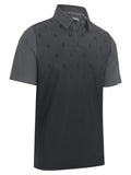 Callaway Eng "C" Twill Print Polo - Caviar