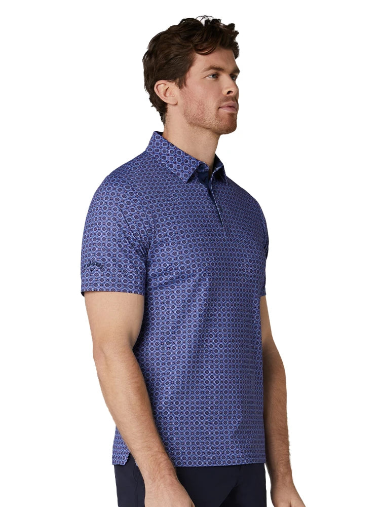 Callaway Golf Club Print Polo - Peacoat