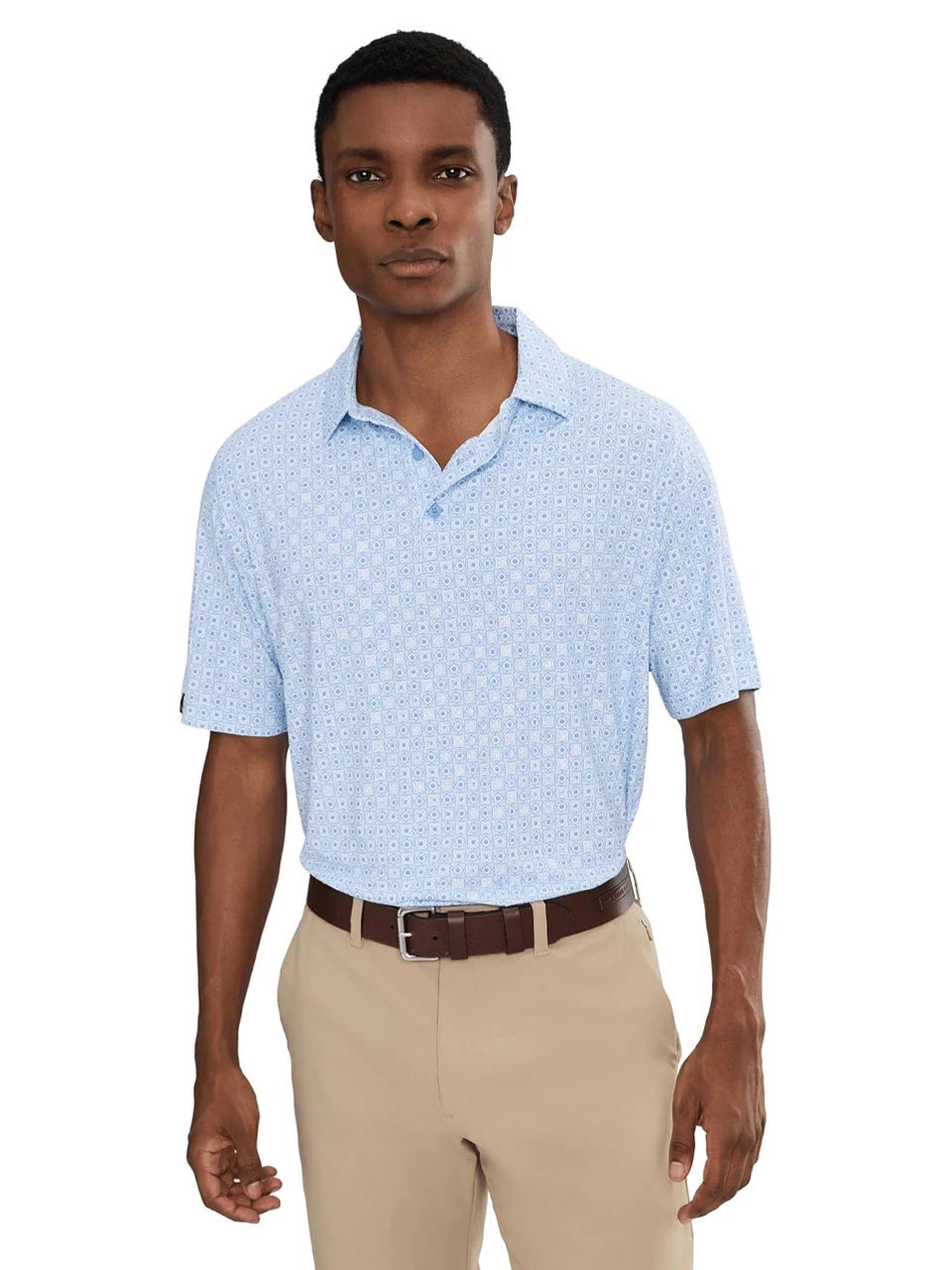 Callaway Golf Foulard Printed Polo - Vista Blue