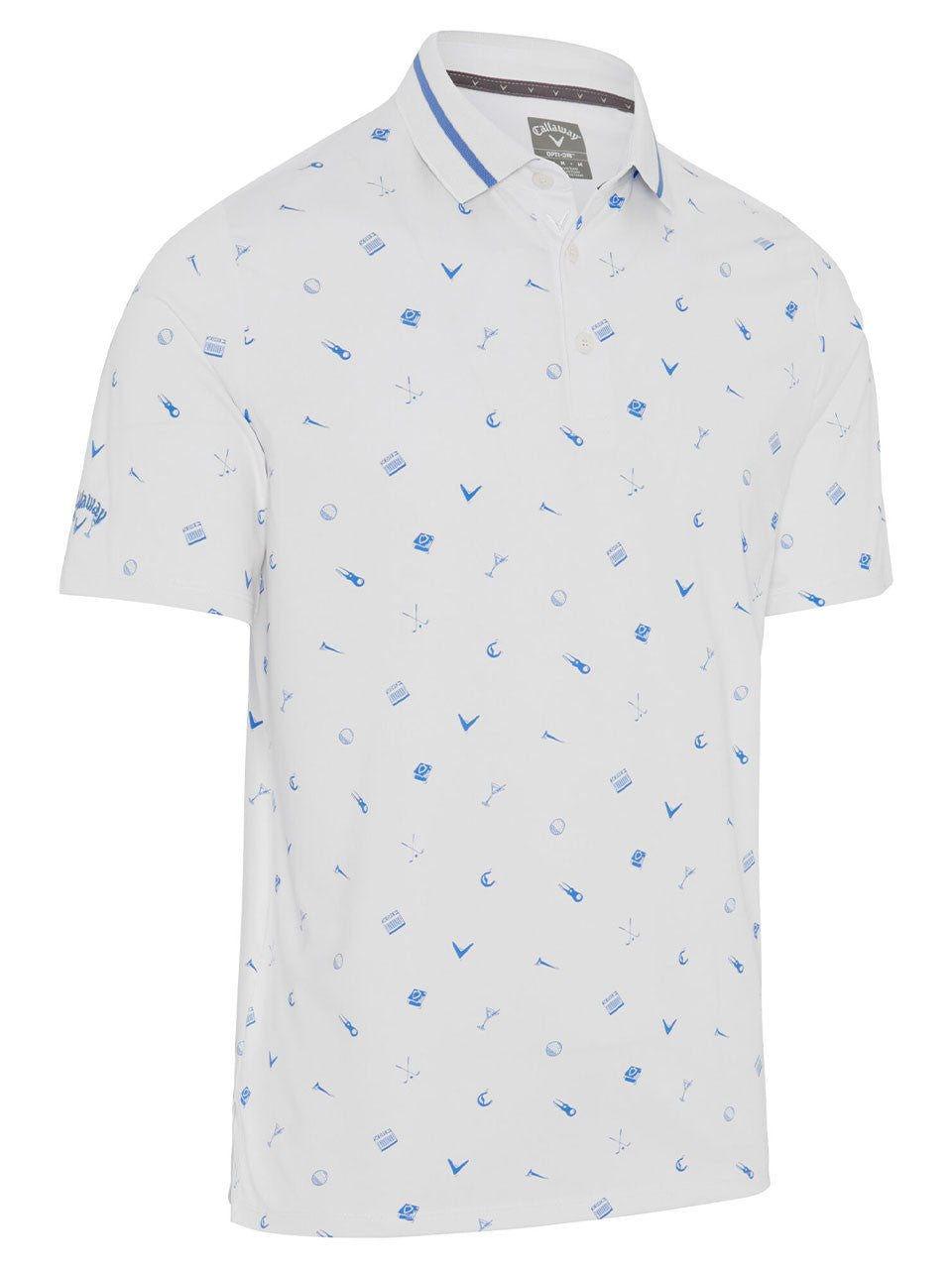 Callaway Memento Print Polo - Bright White
