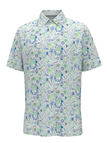 Callaway Nautical Conversational Print Polo - Bright White