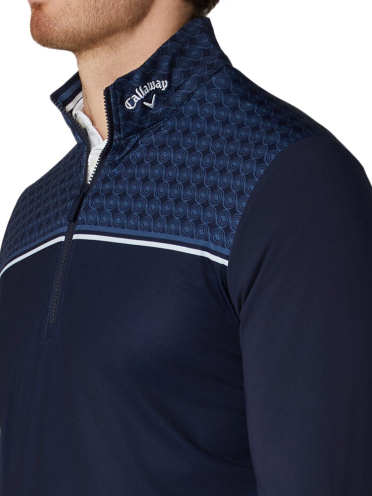 Callaway Odyssey Block Printed Pullover - Peacoat