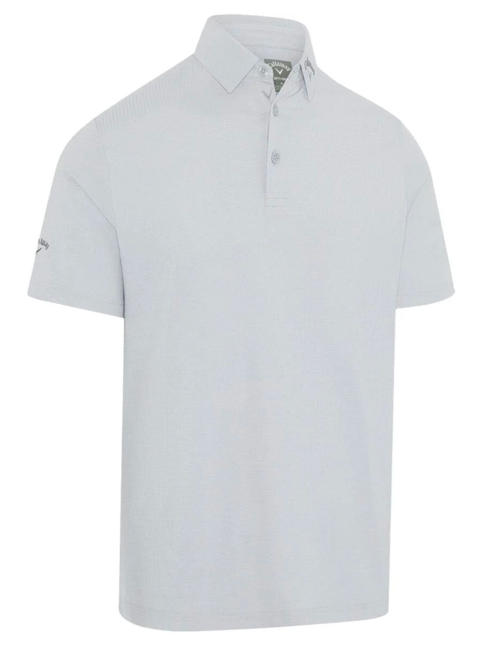 Callaway Ventilated Classic Jacquard Golf Polo - Grey Dawn