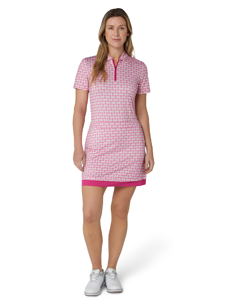 Callaway Women's Deco Geo Print 16-Inch Skort - Fuchsia Purple