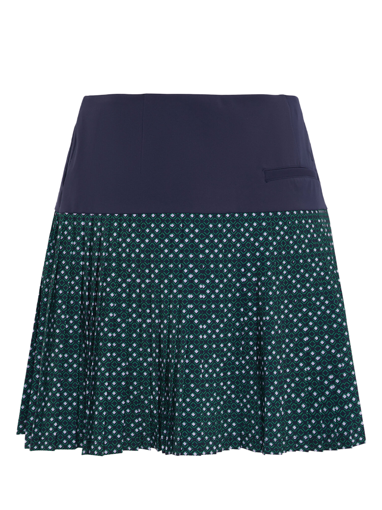 Callaway Women's Framing Geo Double Layer 16-Inch Skort - Peacoat