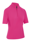 Callaway Women's Rib Play Polo - Fuchsia Purple
