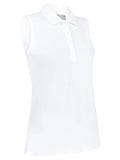 Callaway Women's Tournament Sleeveless Polo - Bright White
