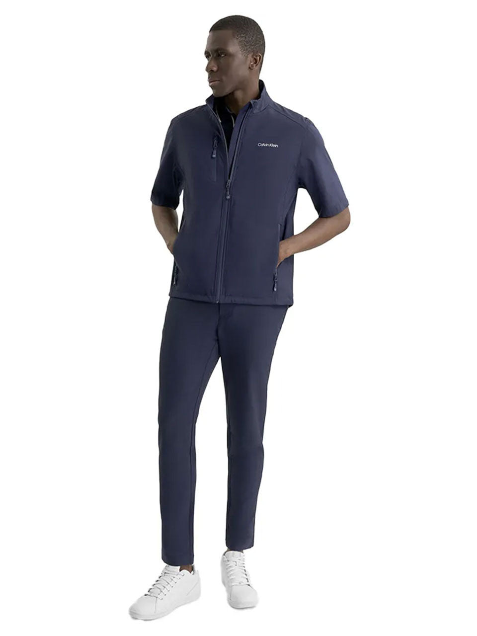 Calvin Klein Acres Short Sleeve Waterproof Jacket - Navy