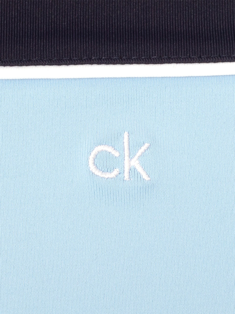 Calvin Klein Baltimore Colour Block Polo - Dusty Blue/Navy