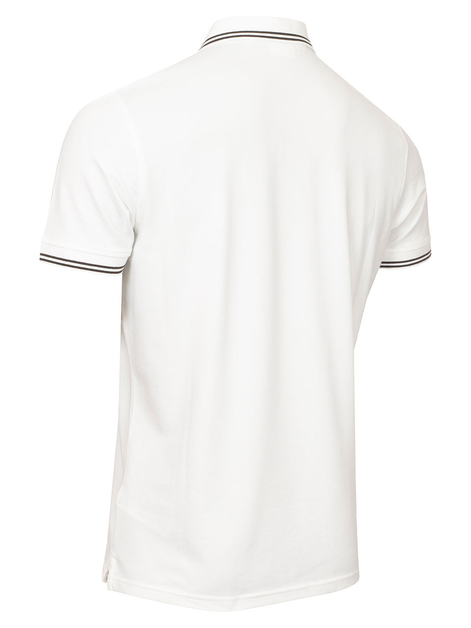 Calvin Klein Campus Tipped Polo - White/Hunter Green