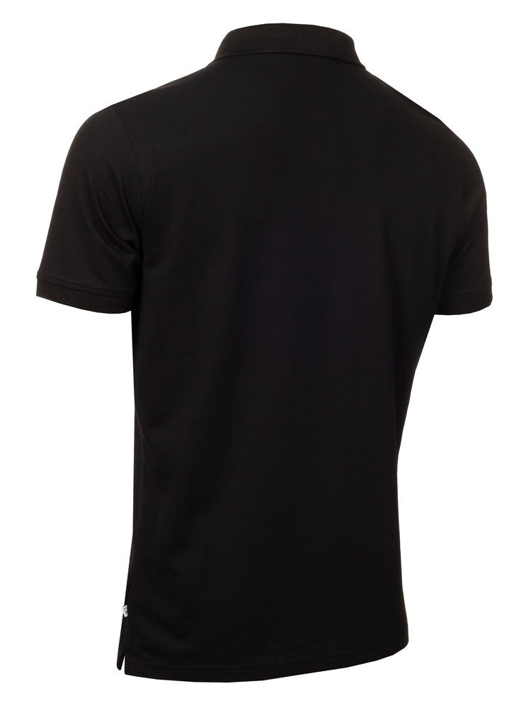 Calvin Klein Cotton Blend Quad Polo - Black