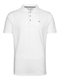 Calvin Klein Cotton Blend Quad Polo - White