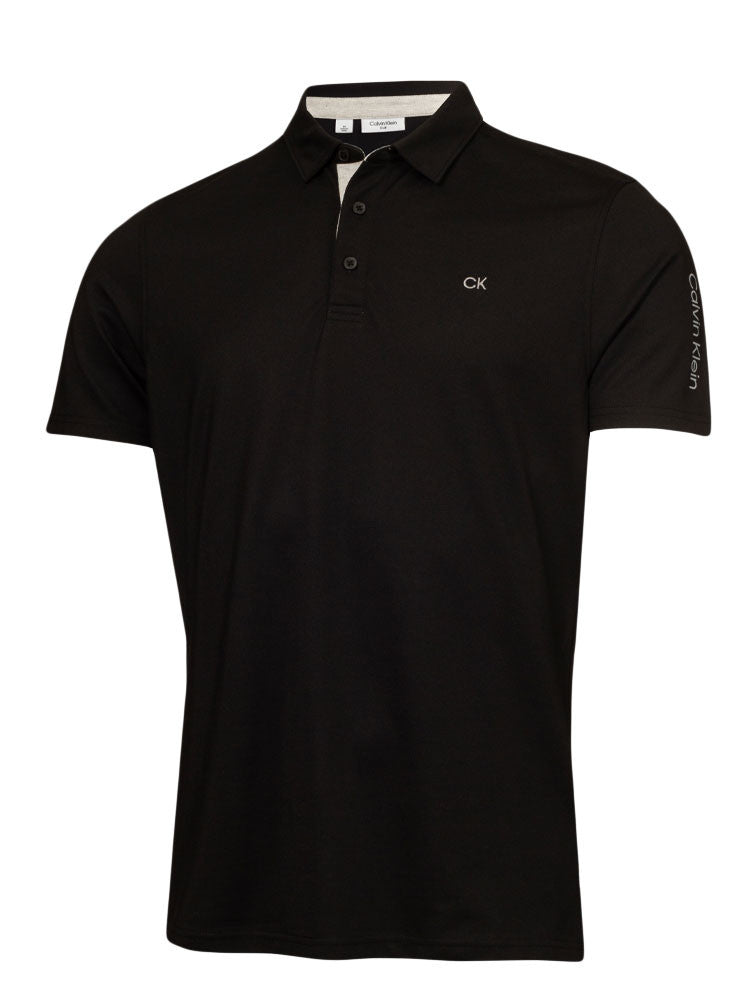 Calvin Klein Cotton Blend Uni Polo - Black