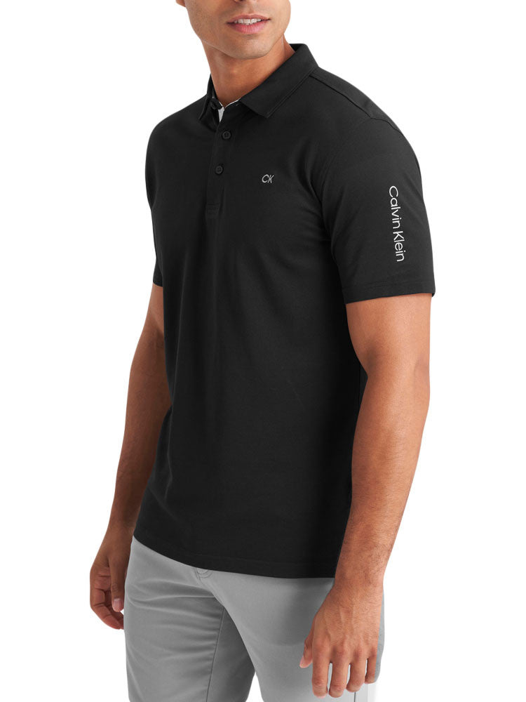 Calvin Klein Cotton Blend Uni Polo - Black