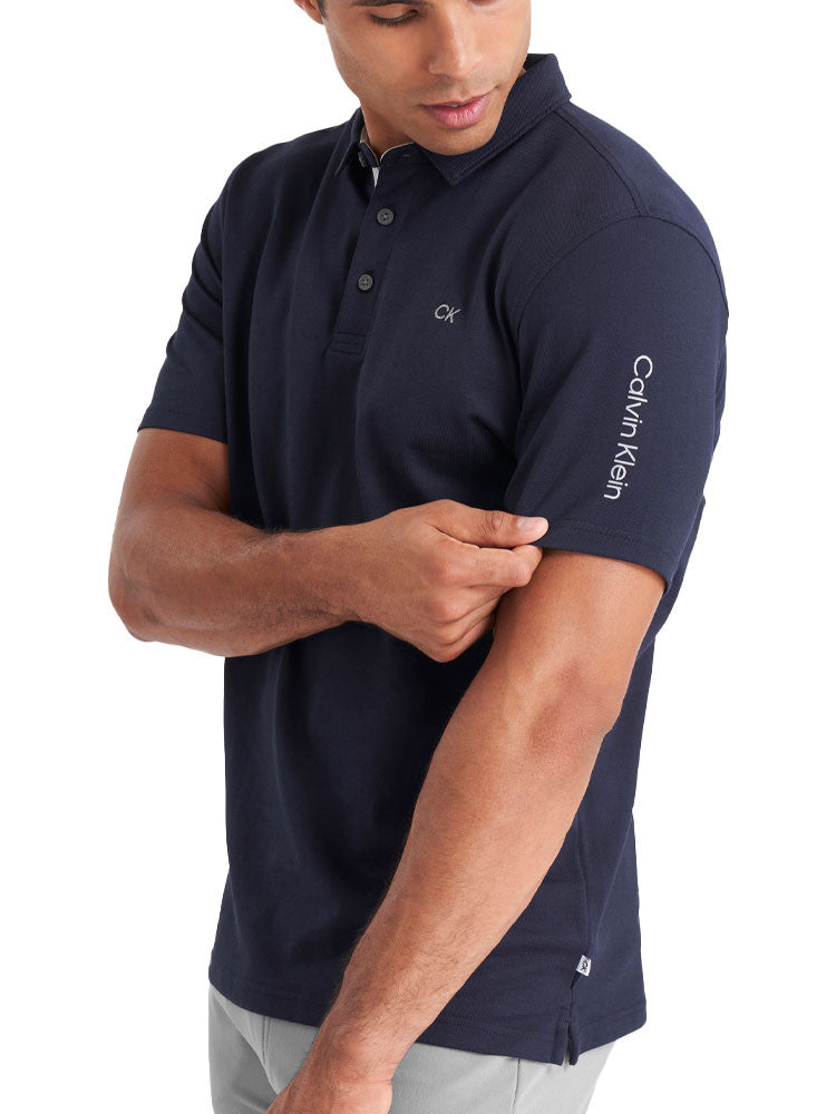 Calvin Klein Cotton Blend Uni Polo - Navy