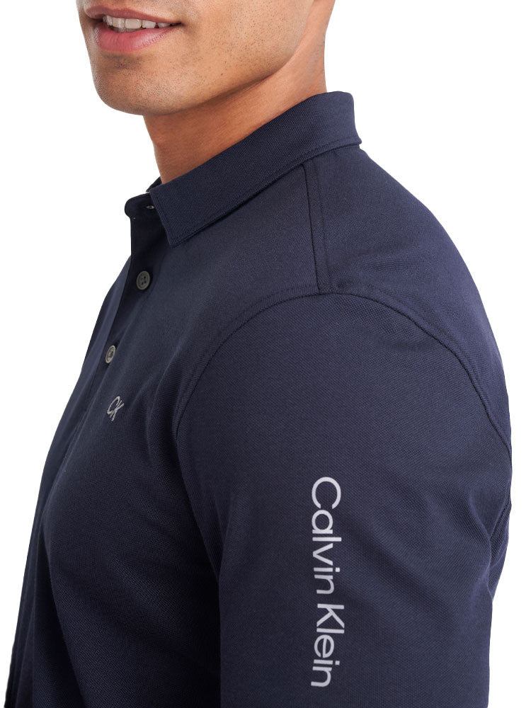 Calvin Klein Cotton Blend Uni Polo - Navy