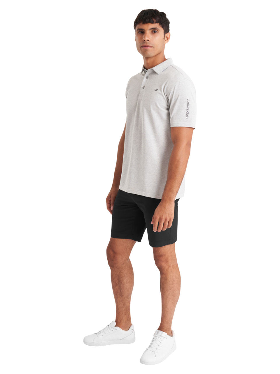 Calvin Klein Cotton Blend Uni Polo - Silver