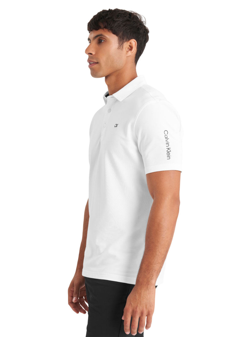 Calvin Klein Cotton Blend Uni Polo - White