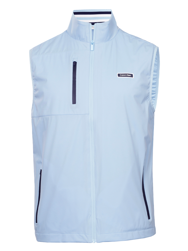 Calvin Klein Deerpark Lightweight Full Zip Gilet - Blue Bell