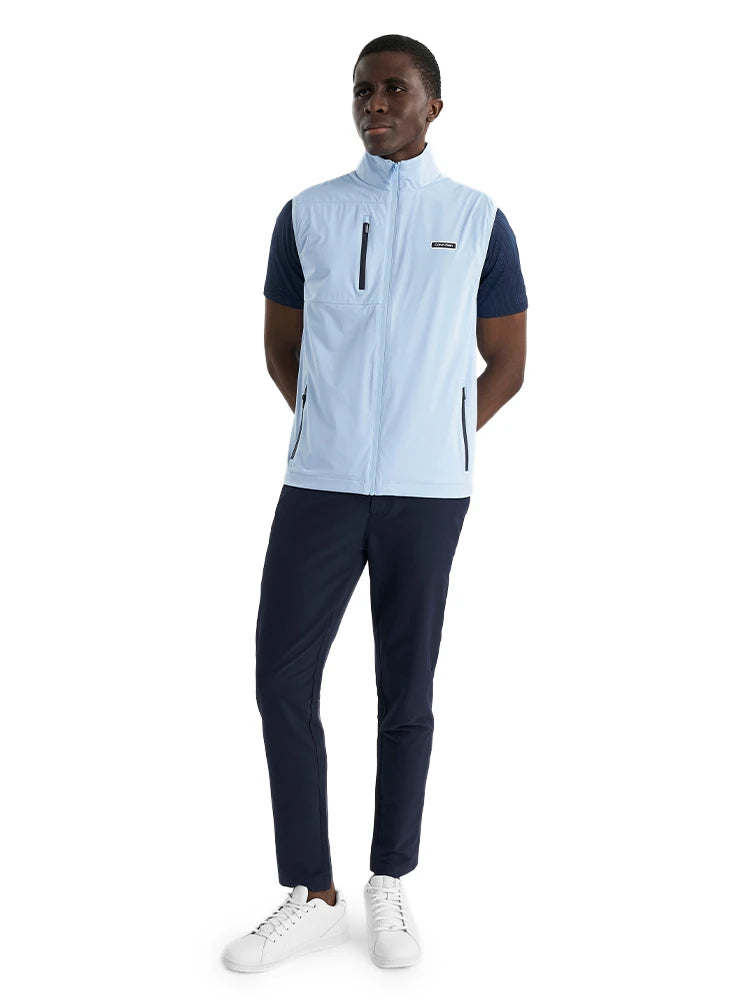 Calvin Klein Deerpark Lightweight Full Zip Gilet - Blue Bell