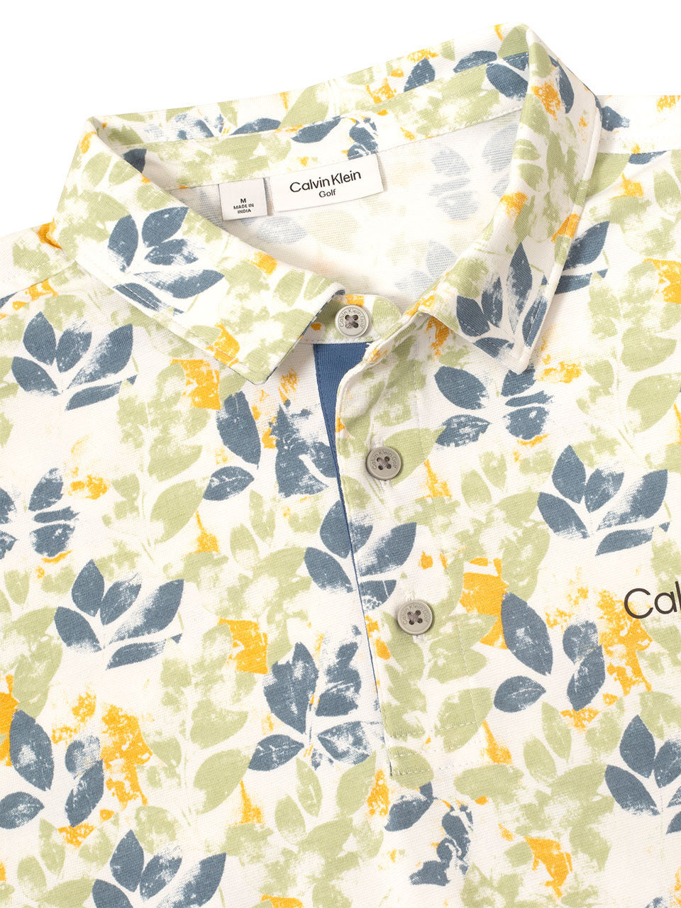 Calvin Klein Fletcher Printed Polo - Green/Denim