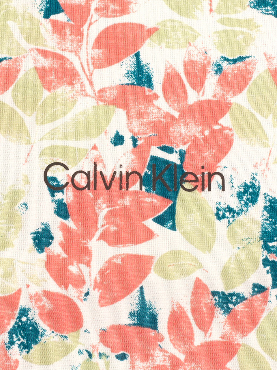 Calvin Klein Fletcher Printed Polo - Peach/Green