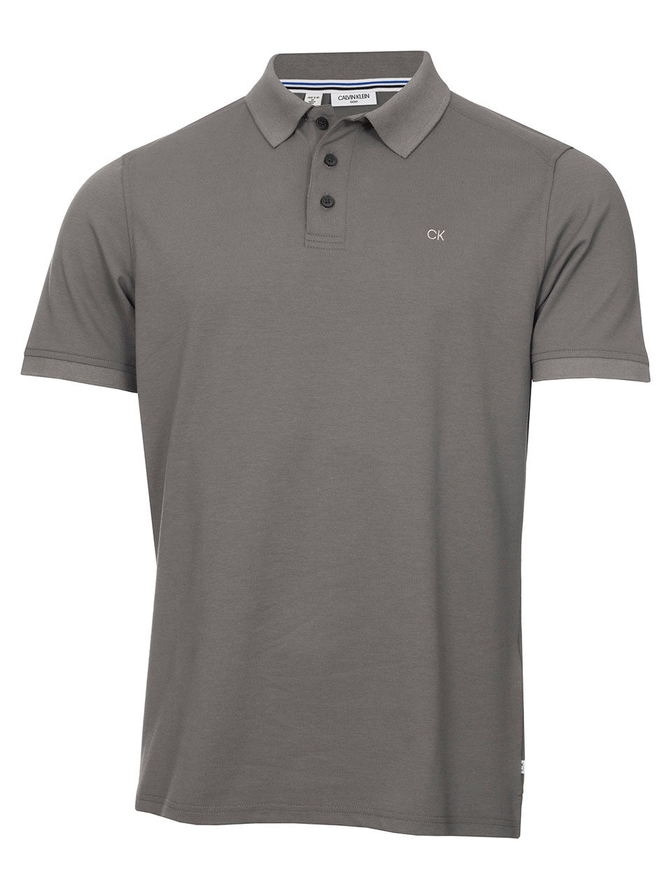 Calvin Klein Junior Boys Pique Polo Shirt - Slate