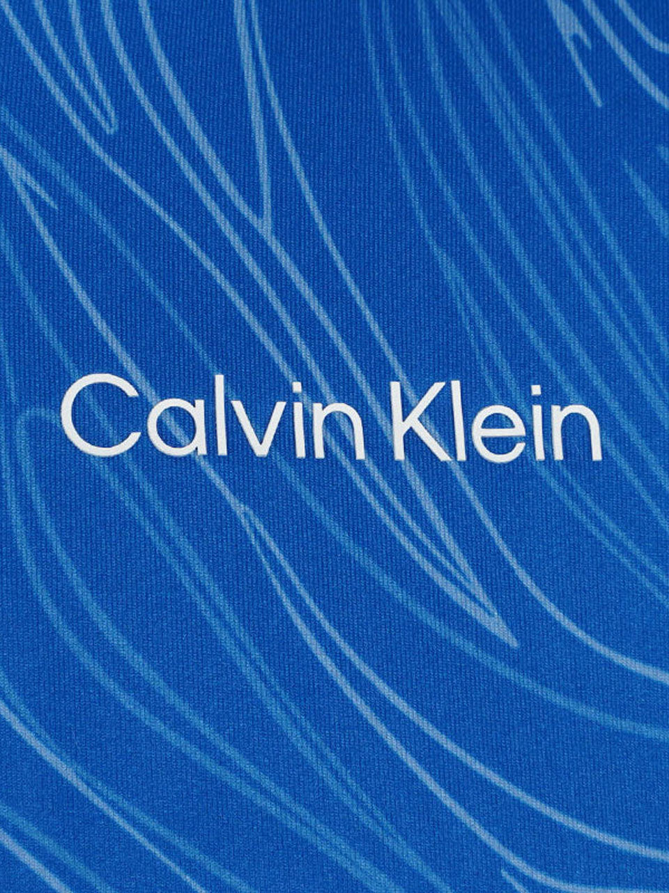 Calvin Klein Marble Print Polo Shirt - Sapphire