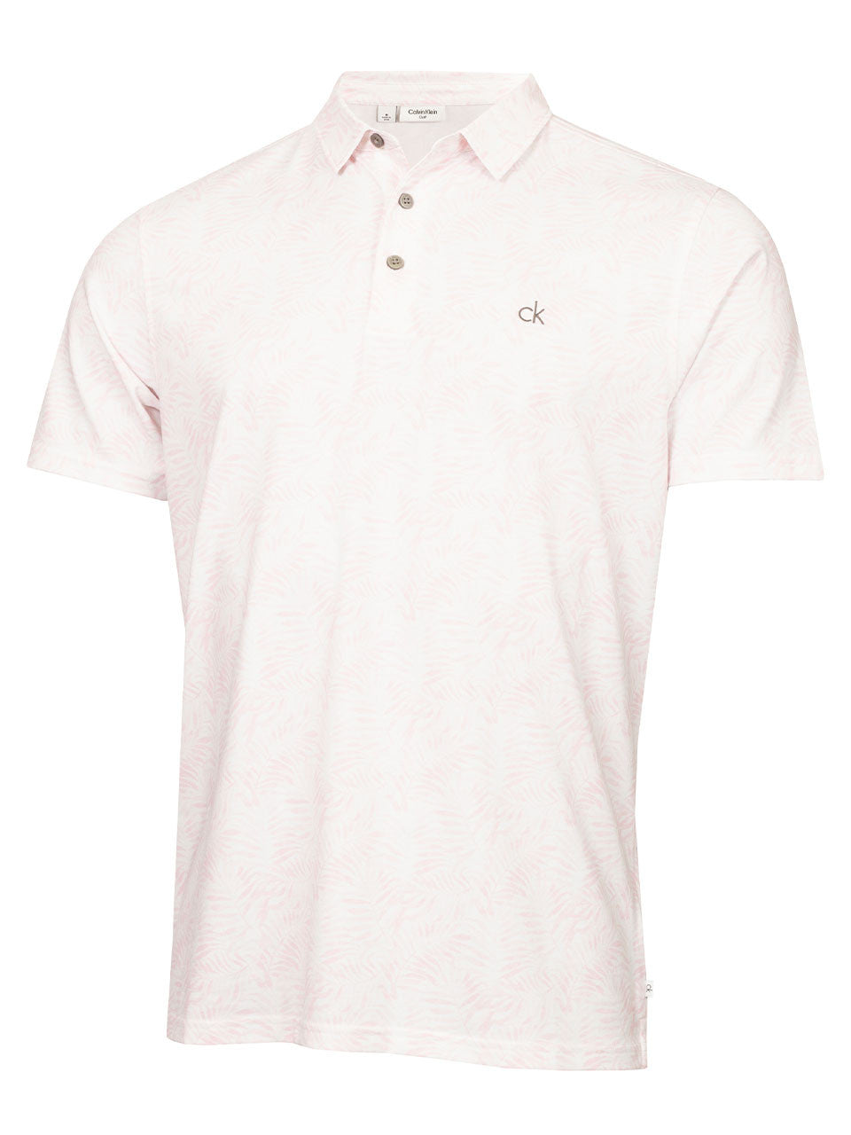 Calvin Klein Palm Printed Polo - Baby Pink