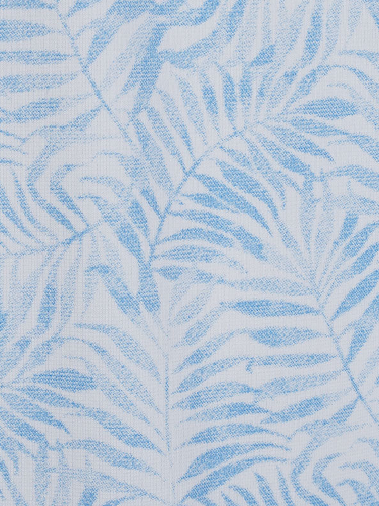Calvin Klein Palm Printed Polo - Dusty Blue