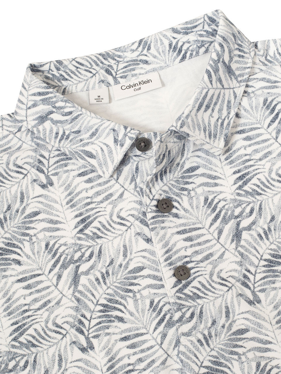 Calvin Klein Palm Printed Polo - Navy