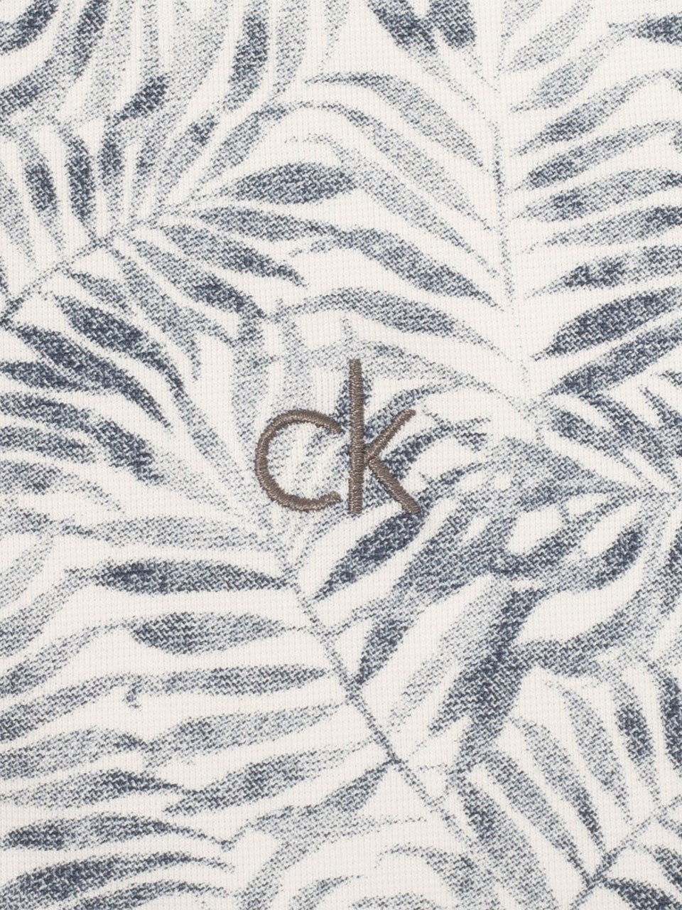 Calvin Klein Palm Printed Polo - Navy