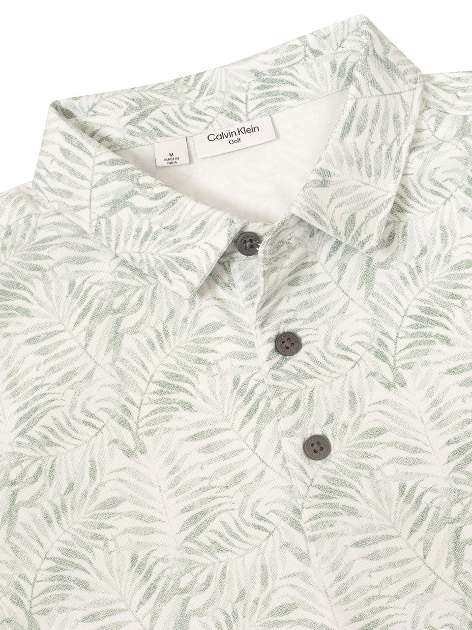 Calvin Klein Palm Printed Polo - Sage