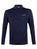 Calvin Klein Printed Newport Half Zip - Navy Marble