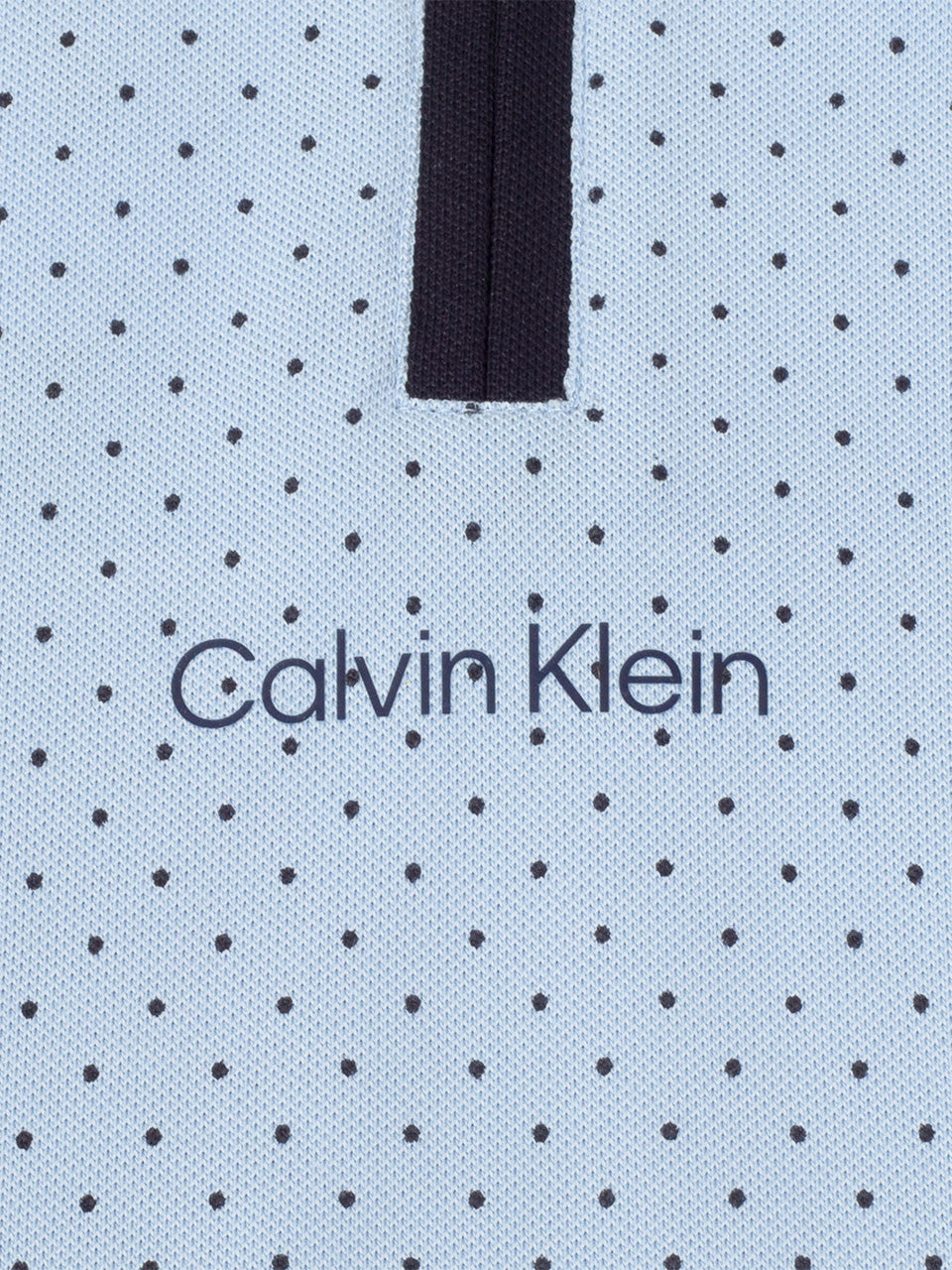 Calvin Klein Womens Camilla Printed Sleeveless Polo - Blue Bell