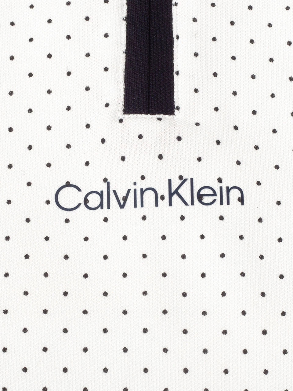 Calvin Klein Womens Camilla Printed Sleeveless Polo - White