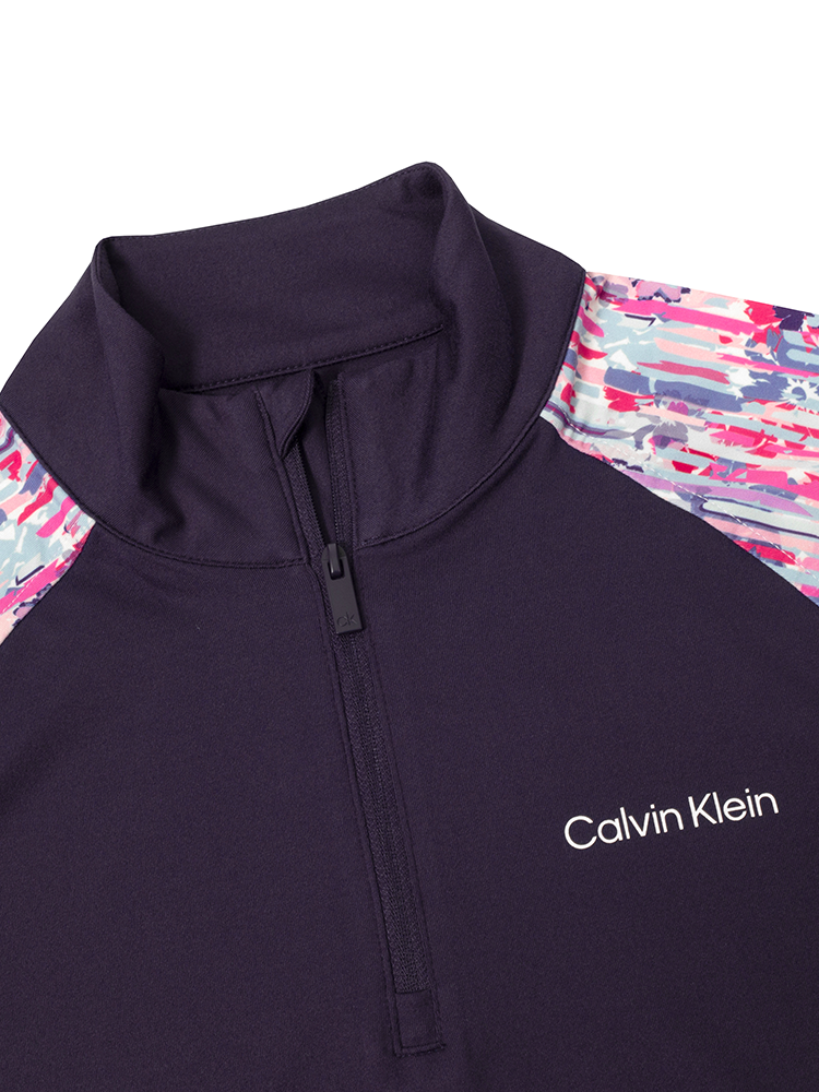 Calvin Klein Womens Dakota 1/4 Zip - Glitch Print